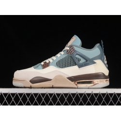 KNCW AIR JORDAN AJ4 RETRO GREY BROWN BLUE