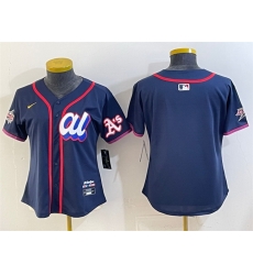 Youth American League Oakland Athletics Blank Navy 2025 All Star Edition Limited Stitched Baseball Jersey Youth American League Oakland Athletics Blank Navy 2025 All Star Edition Limited Stitched Baseball Jersey