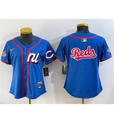 Youth National League Cincinnati Reds Team Big Logo Blue 2025 All Star Edition Limited Stitched Baseball Jersey Youth National League Cincinnati Reds Team Big Logo Blue 2025 All Star Edition Limited Stitched Baseball Jersey
