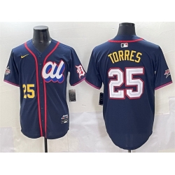Men American League 25 Gleyber Torres Navy 2025 All Star Edition Limited Stitched Baseball Jersey