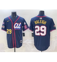 Men American League 29 Cal Raleigh Navy 2025 All Star Edition V3 Limited Stitched Baseball Jersey