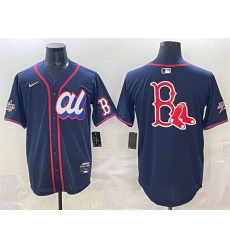 Men American League Boston Red Sox Team Big Logo Navy 2025 All Star Edition Limited Stitched Baseball Jersey Men American League Boston Red Sox Team Big Logo Navy 2025 All Star Edition Limited Stitched Baseball Jersey