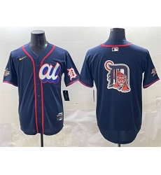 Men American League Detroit Tigers Team Big Logo Navy 2025 All Star Edition Limited Stitched Baseball Jersey Men American League Detroit Tigers Team Big Logo Navy 2025 All Star Edition Limited Stitched Baseball Jersey