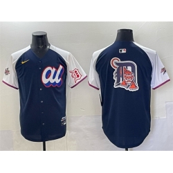 Men American League Detroit Tigers Team Big Logo Navy Alternate 2025 All Star Edition Limited Stitched Baseball Jersey 283