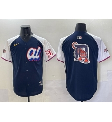 Men American League Detroit Tigers Team Big Logo Navy Alternate 2025 All Star Edition Limited Stitched Baseball Jersey Men American League Detroit Tigers Team Big Logo Navy Alternate 2025 All Star Edition Limited Stitched Baseball Jersey
