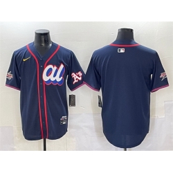 Men American League Oakland Athletics Blank Navy 2025 All Star Edition Limited Stitched Baseball Jersey