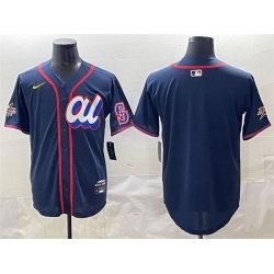 Men American League Seattle Mariners Blank Navy 2025 All Star Edition Limited Stitched Baseball Jersey