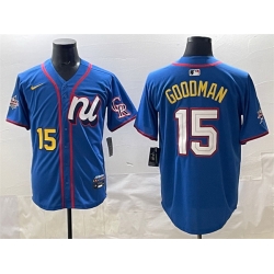 Men National League 15 Hunter Goodman Blue 2025 All Star Edition Limited Stitched Baseball Jersey