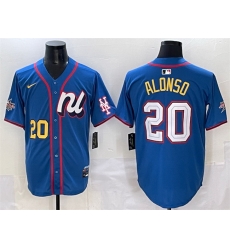 Men National League 20 Pete Alonso Blue 2025 All Star Edition Limited Stitched Baseball Jersey Men National League 20 Pete Alonso Blue 2025 All Star Edition Limited Stitched Baseball Jersey