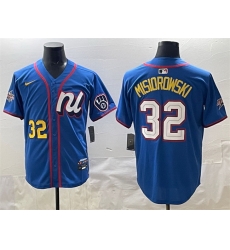 Men National League 32 Jacob Misiorowski Blue 2025 All Star Edition Limited Stitched Baseball Jersey Men National League 32 Jacob Misiorowski Blue 2025 All Star Edition Limited Stitched Baseball Jersey