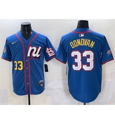 Men National League 33 Brendan Donovan Blue 2025 All Star Edition Limited Stitched Men National League 33 Brendan Donovan Blue 2025 All Star Edition Limited Stitched