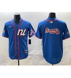Men National League Atlanta Braves Team Big Logo Blue 2025 All Star Edition Limited Stitched Baseball Jersey Men National League Atlanta Braves Team Big Logo Blue 2025 All Star Edition Limited Stitched Baseball Jersey