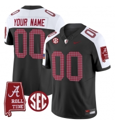 Men Women Youth Alabama Crimson Tide Pro Combat Vapor Limited Custom Jersey All Stitched Black Aternate