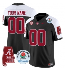 Men Women Youth Alabama Crimson Tide Rose Bowl Patch Vapor Limited Custom Jersey All Stitched Black Aternate Men Women Youth Alabama Crimson Tide Rose Bowl Patch Vapor Limited Custom Jersey All Stitched Black Aternate