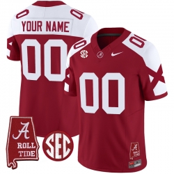 Men Women Youth Alabama Crimson Tide Vapor Limited Custom Jersey V6 Alabama Map All Stitched Crimson Aternate
