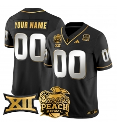 Men Women Youth Arizona State Sun Devils 2025 Peach Bowl Gold Vapor Limited Custom Jersey All Stitched Black Limited