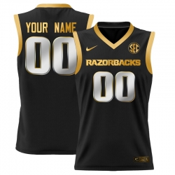 Men Women Youth Arkansas Razorbacks College Vapor Premier Limited Custom Jersey All Stitched Black Gold
