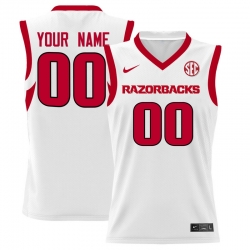 Men Women Youth Arkansas Razorbacks College Vapor Premier Limited Custom Jersey All Stitched White