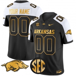 Men Women Youth Arkansas Razorbacks Gold Vapor Limited Custom Jersey All Stitched Alternate