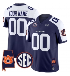 Men Women Youth Auburn Tigers 2024 Alabama Patch Vapor Limited Custom Jersey All Stitched Navy Alternate