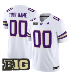 Men Women Youth Washington Huskies 2024 Vapor Limited Custom Jersey V5 All Stitched White