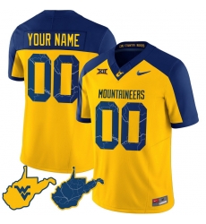 Men Women Youth West Virginia Mountaineers 2024 Country Roads Custom Jersey All Stitched Alternate
