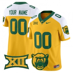 Men Women Youth Baylor Bears 2024 Vapor Limited Custom Jersey All Stitched Gold Alternate