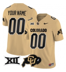 Men Women Youth Colorado Buffaloes Vapor Limited Custom Jersey Big 12 XII Patch All stitched Gold