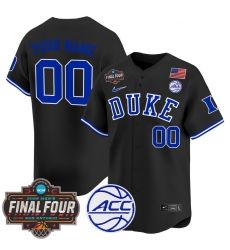 Men Women Youth Duke Blue Devils 2025 Final Four Patch Vapor Baseball Custom Jersey All Stitched Black Men Women Youth Duke Blue Devils 2025 Final Four Patch Vapor Baseball Custom Jersey All Stitched Black