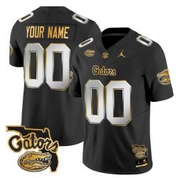 Men Women Youth Florida Gators 2024 Florida Patch Gold Vapor Limited Custom Jersey All stitched Black Limited