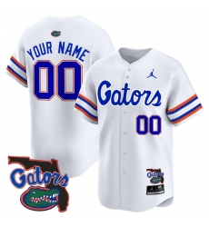 Men Women Youth Florida Gators 2024 Florida Patch Vapor Baseball Custom Jersey All Stitched White