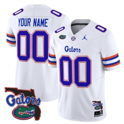 Men Women Youth Florida Gators 2024 Florida Patch Vapor Limited Custom Jersey All Stitched White