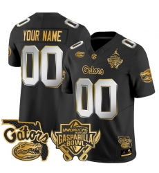 Men Women Youth Florida Gators 2024 Gasparilla Bowl Patch Gold Vapor Limited Custom Jersey All stitched Black Limited Men Women Youth Florida Gators 2024 Gasparilla Bowl Patch Gold Vapor Limited Custom Jersey All stitched Black Limited