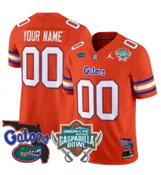 Men Women Youth Florida Gators 2024 Gasparilla Bowl Patch Vapor Limited Custom Jersey All Stitched Orange