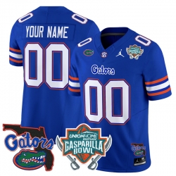 Men Women Youth Florida Gators 2024 Gasparilla Bowl Patch Vapor Limited Custom Jersey All Stitched Royal