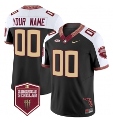 Men Women Youth Florida State Seminoles 2024 Seminole Scholar Patch Vapor Limited Custom Jersey All Stitched Black Alternate