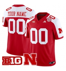 Men Cornhuskers ACTIVE PLAYER Custom Scarlet Alternate 2024 F U S E  Vapor Limited Stitched Football Jersey