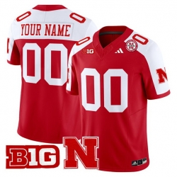Men Cornhuskers ACTIVE PLAYER Custom Scarlet Alternate 2024 F U S E  Vapor Limited Stitched Football Jersey