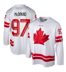 Men Canada Hockey 97 Connor McDavid White 2026 Stitched Hockey Jersey Men Canada Hockey 97 Connor McDavid White 2026 Stitched Hockey Jersey