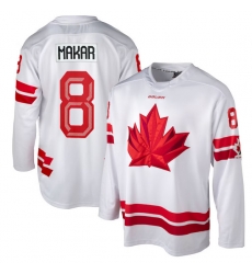 Mens Makar Cale #8 White Hockey Canada 2026 Replica Jersey Mens Makar Cale #8 White Hockey Canada 2026 Replica Jersey