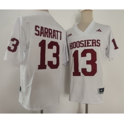Men Indiana Hoosiers 13 Elijah Sarratt White Stitched Basketball Jersey