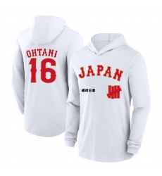 Men Japan Baseball  16 Shohei Ohtani White 2026 World Baseball Classic Club Hoodie