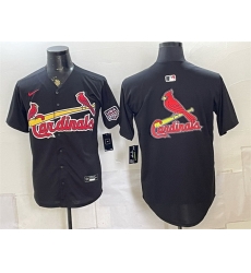 Men St Louis Cardinals Team Big Logo Black USA 250 Patch Stitched Baseball Jersey Men St Louis Cardinals Team Big Logo Black USA 250 Patch Stitched Baseball Jersey
