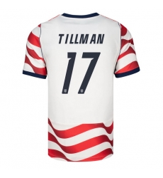 USA 2026 FIFA World Cup Soccer White Jersey Set ( Have Shorts ) Malik Tillman #17