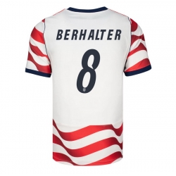USA 2026 FIFA World Cup Soccer White Jersey Set ( Have Shorts ) Sebastian Berhalter #8