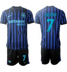 Men Internazionale 2026 Soccer Jerseys BlueBlack #7 ZIELINSKI