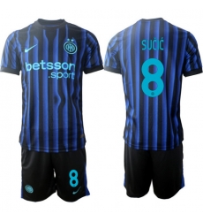 Men Internazionale 2026 Soccer Jerseys BlueBlack #8 SUCIC