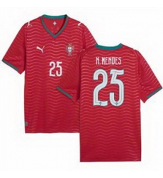 Youth 25 Portugal Nuno Mendes Home Replica Jersey   1