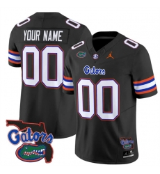 Men Florida Gators ACTIVE PLAYER Custom Black 2024 F U S E  Florida Patch Vapor Limited Stitched Football Jersey