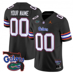 Men Florida Gators ACTIVE PLAYER Custom Black 2024 F U S E  Florida Patch Vapor Limited Stitched Football Jersey